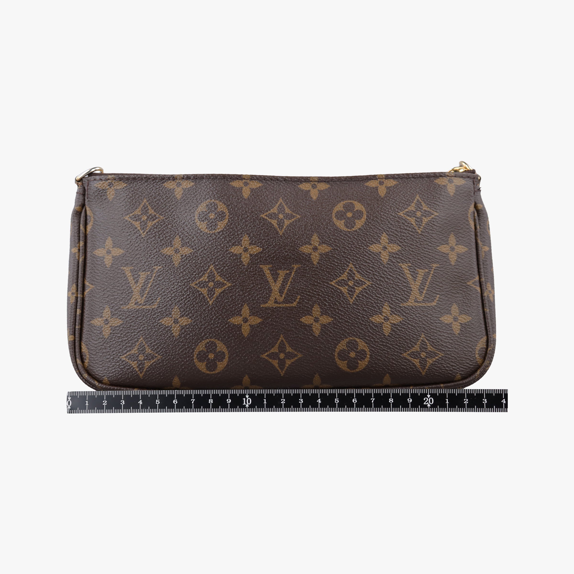 Pre-owned Louis Vuitton Multi Pochette Accessoir brown×khaki Monogram Canvas M44813 shoulderbag | stylenewstar
