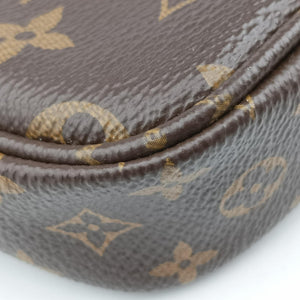 Pre-owned Louis Vuitton Multi Pochette Accessoir brown×khaki Monogram Canvas M44813 shoulderbag | stylenewstar