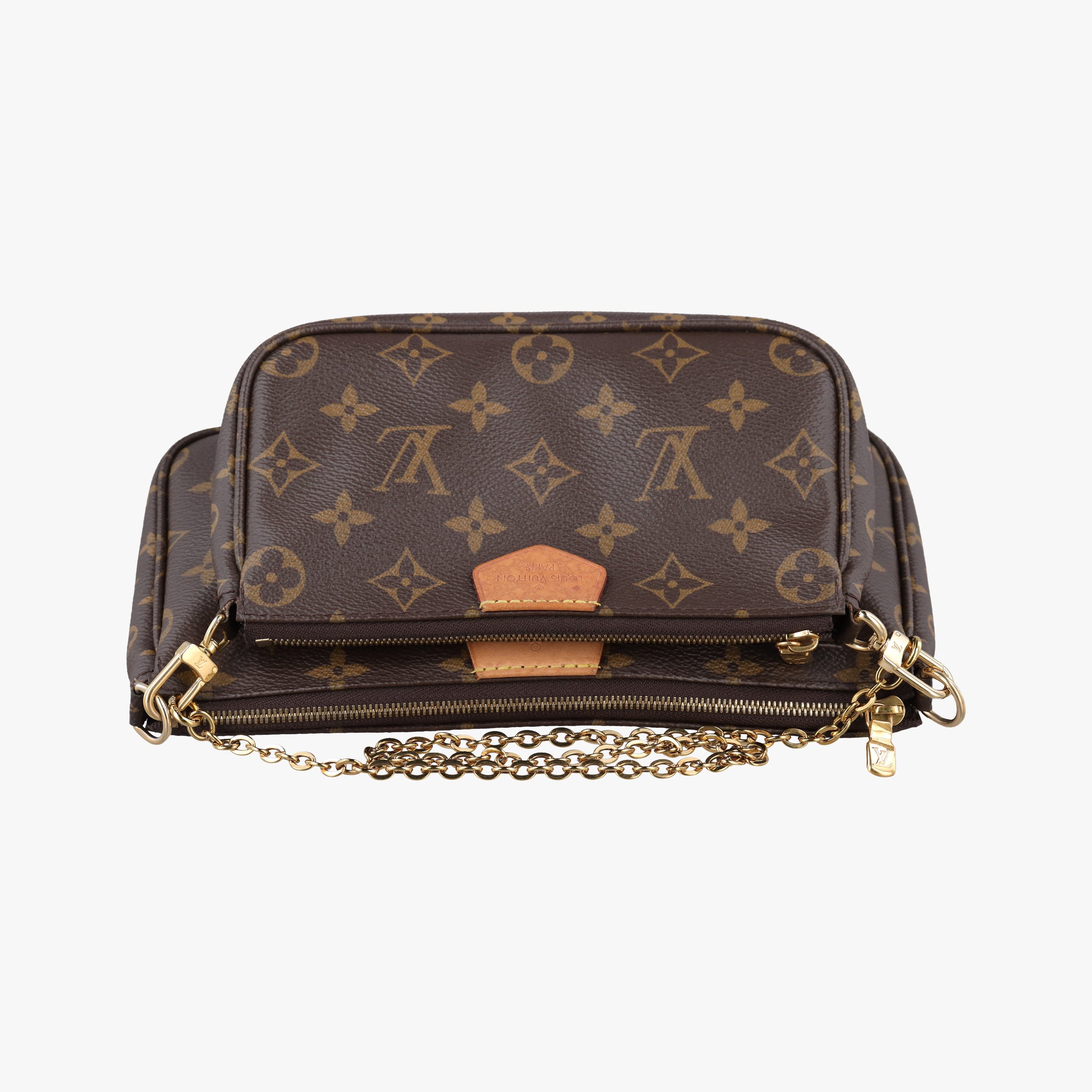 Pre-owned Louis Vuitton Multi Pochette Accessoir brown×khaki Monogram Canvas M44813 shoulderbag | stylenewstar