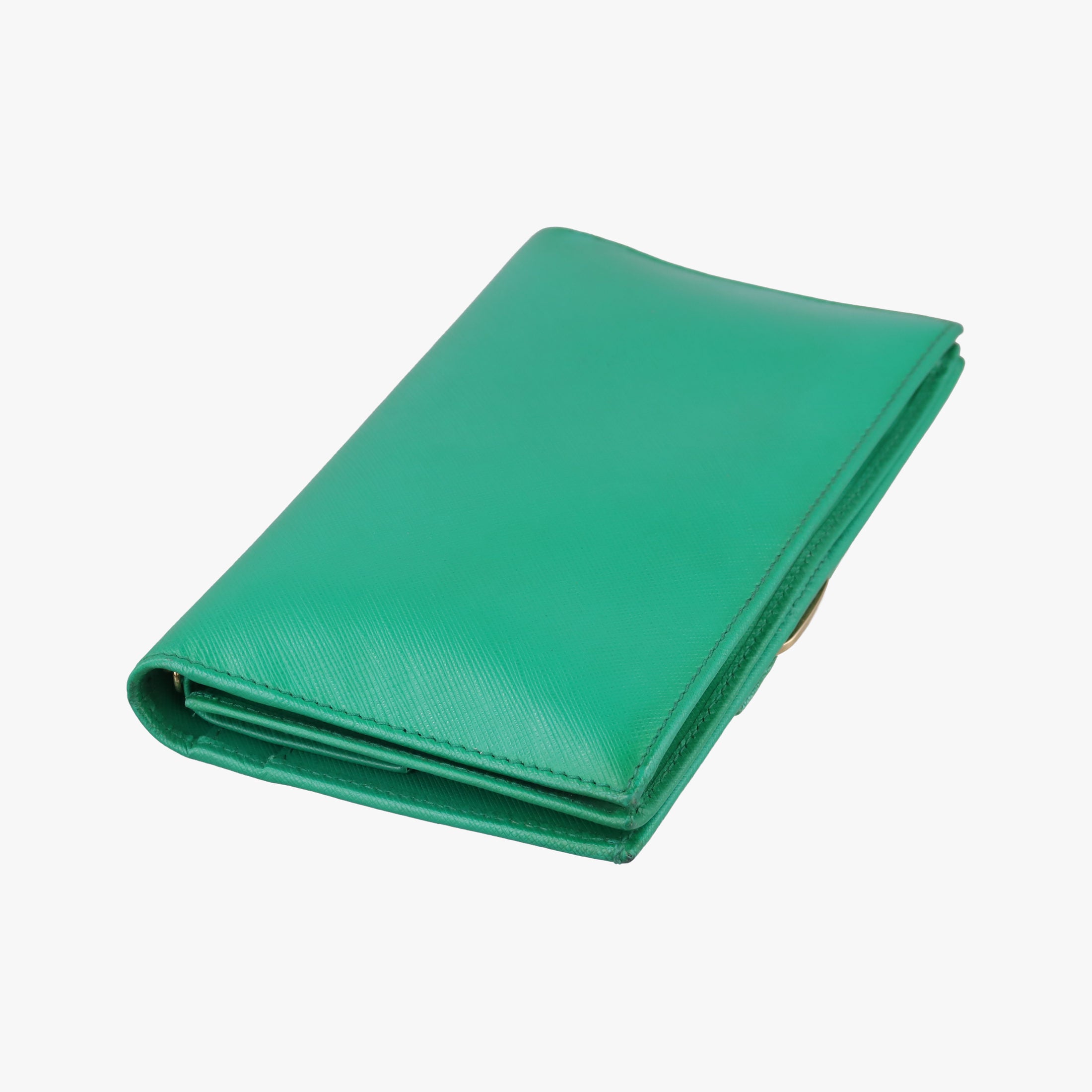Pre-owned Ferragamo Ginny Vara Green Leather  shoulderbag | stylenewstar