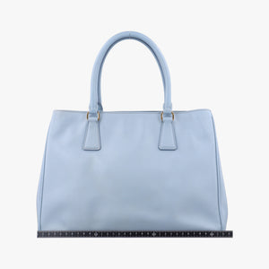 Pre-owned Prada Galleria Blue SAFFIANO Leather BN1801 shoulderbag | stylenewstar