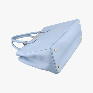 Pre-owned Prada Galleria Blue SAFFIANO Leather BN1801 shoulderbag | stylenewstar