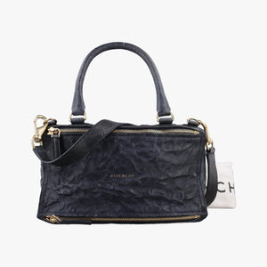 Vintage Givenchy Pandora Navy Leather  shoulderbag | stylenewstar
