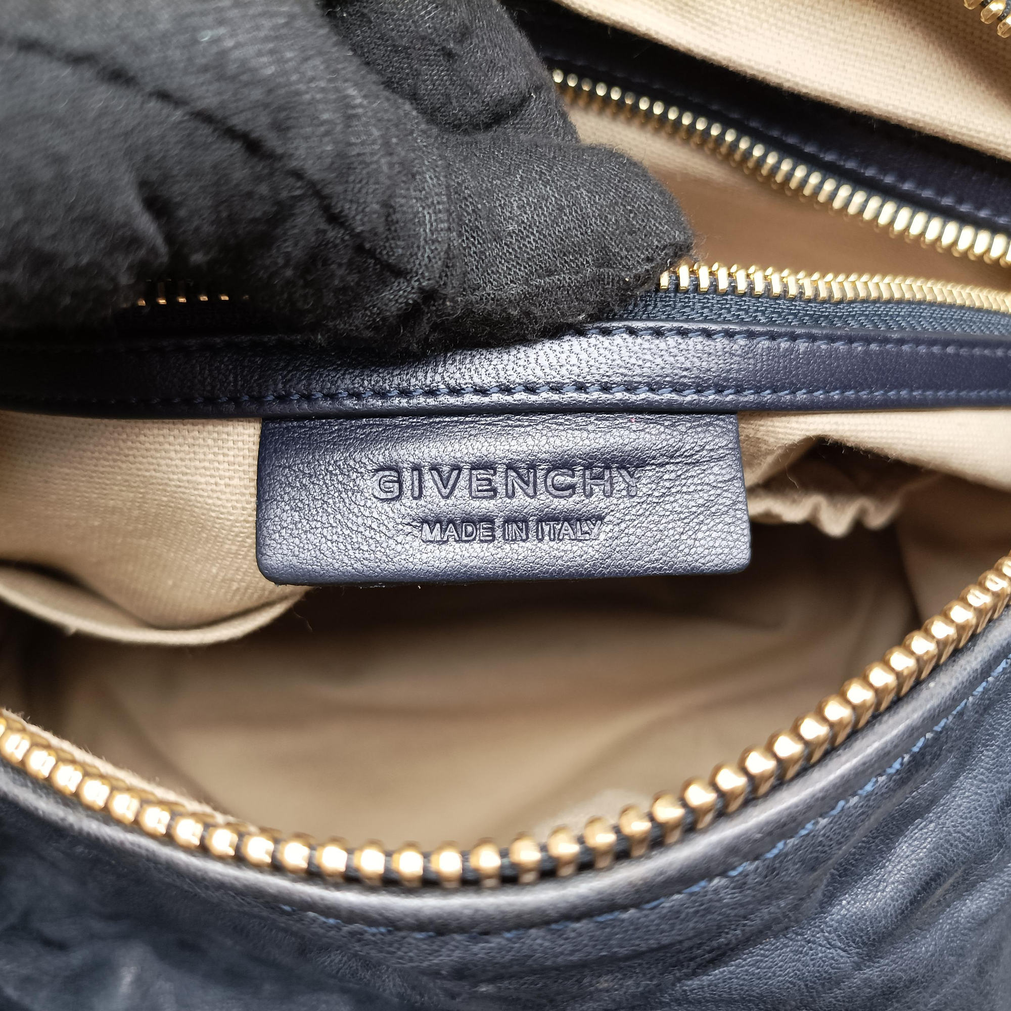 Vintage Givenchy Pandora Navy Leather  shoulderbag | stylenewstar