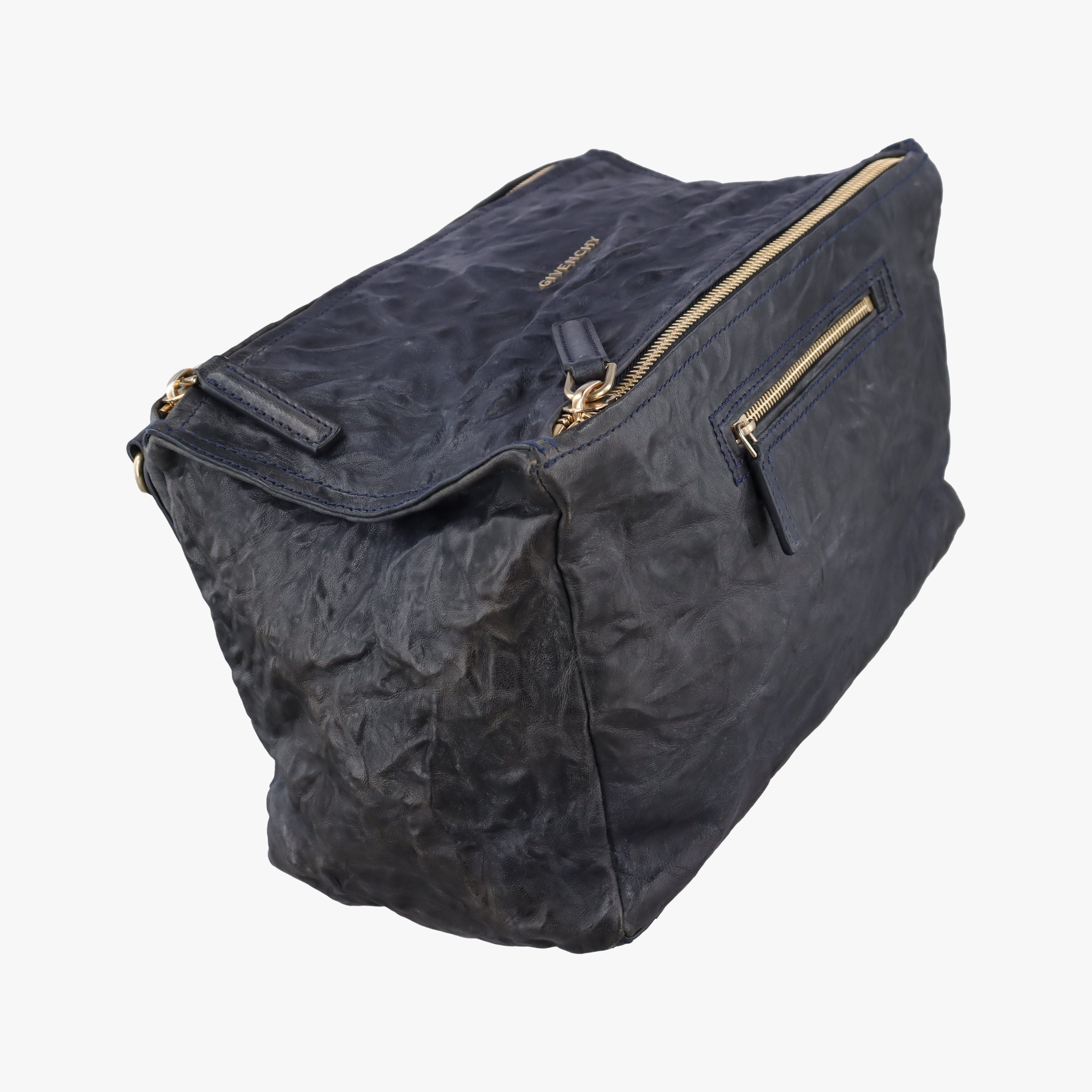 Vintage Givenchy Pandora Navy Leather  shoulderbag | stylenewstar
