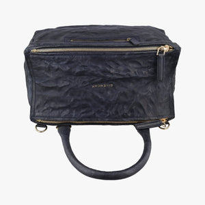 Vintage Givenchy Pandora Navy Leather  shoulderbag | stylenewstar