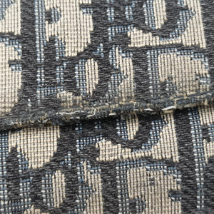 Pre-owned Christian Dior Saddle Navy×Gray jacquard  shoulderbag | stylenewstar