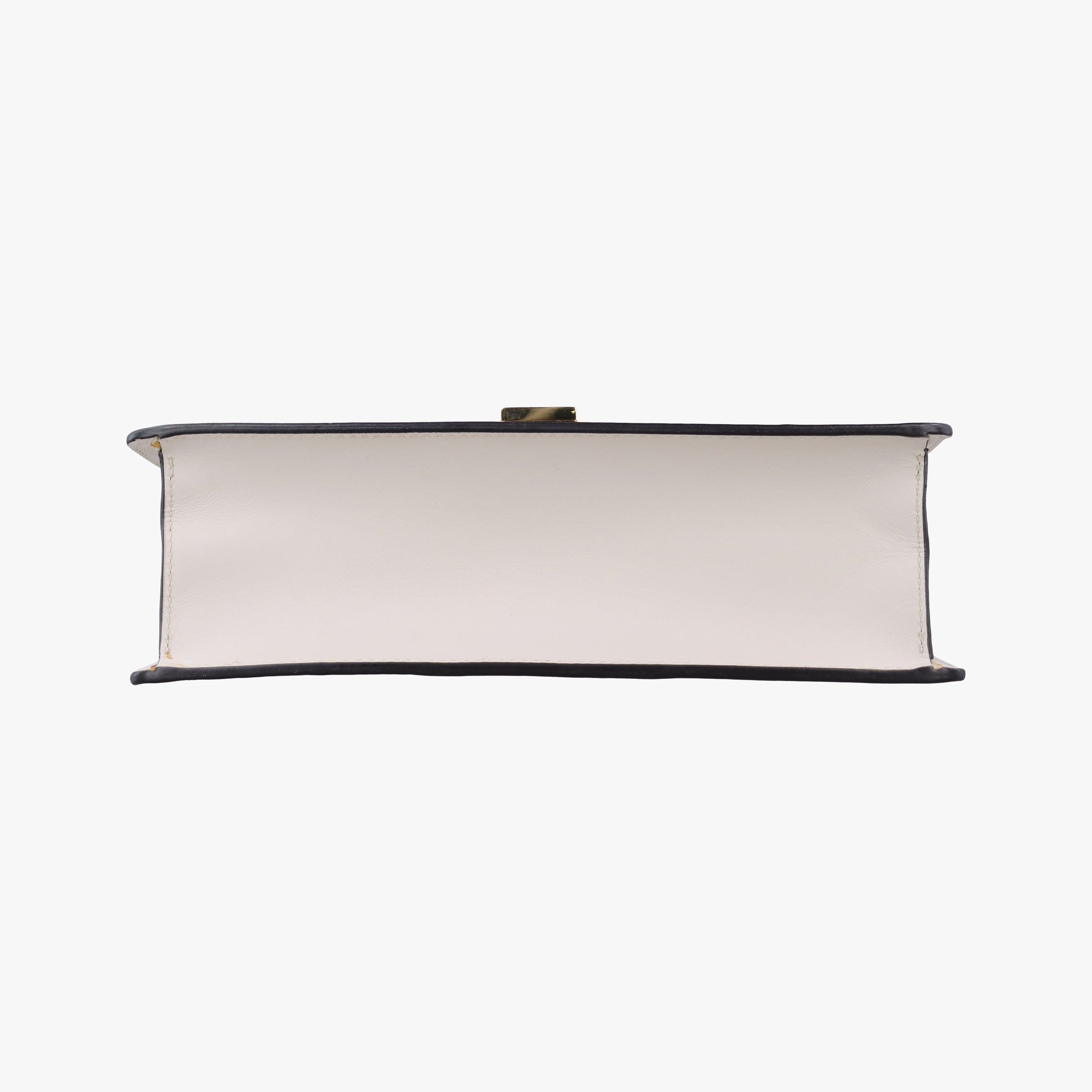 Pre-owned Gucci Sylvie Ivory×navy×red Leather 421882 shoulderbag | stylenewstar