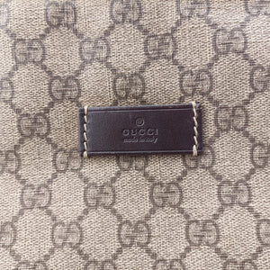 Vintage Gucci GG Plus GG Supreme khaki PVC coated canvas 201767 shoulderbag | stylenewstar
