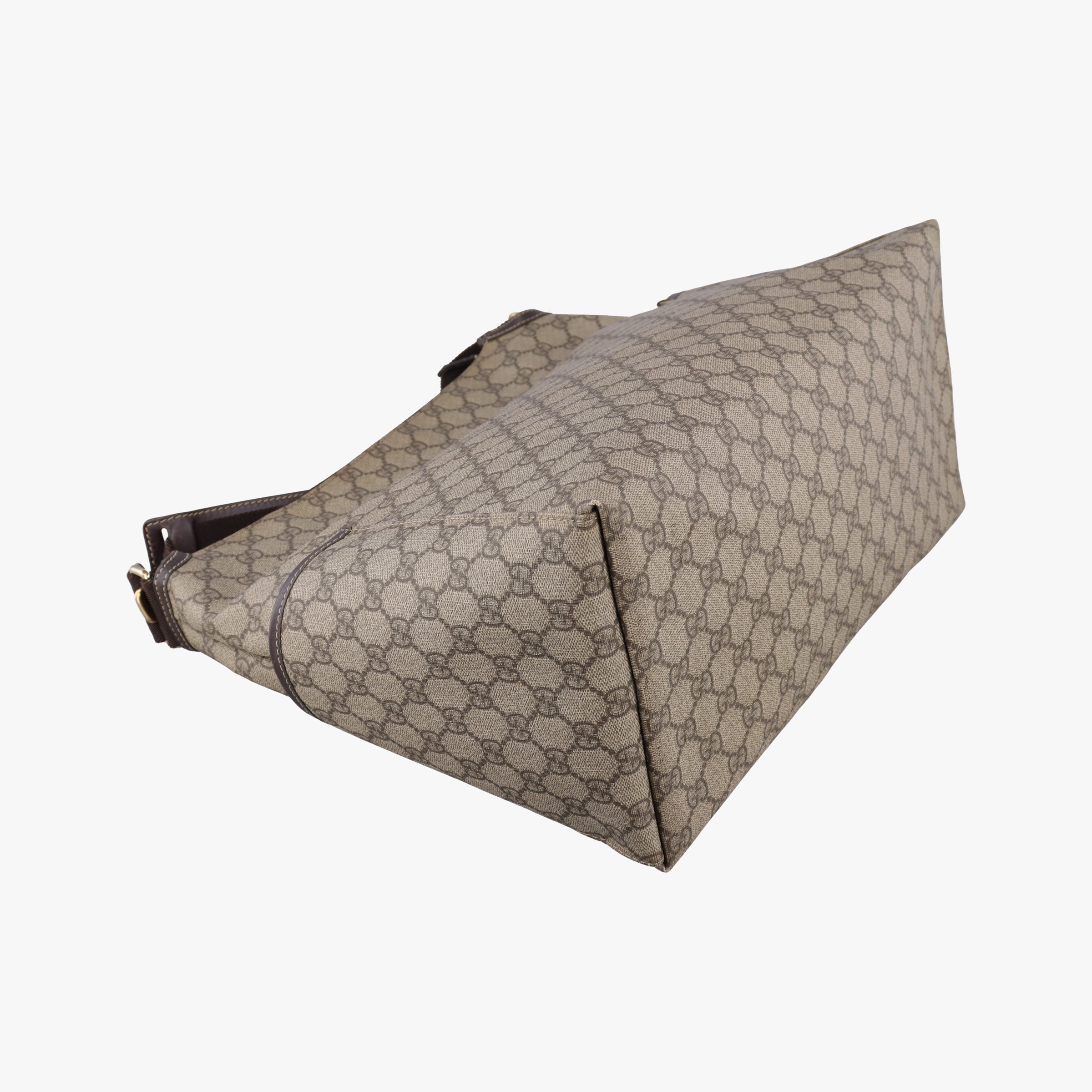 Vintage Gucci GG Plus GG Supreme khaki PVC coated canvas 201767 shoulderbag | stylenewstar