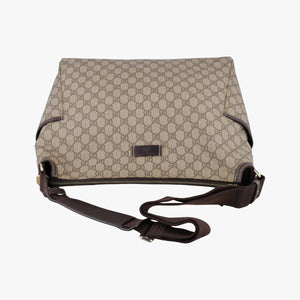 Vintage Gucci GG Plus GG Supreme khaki PVC coated canvas 201767 shoulderbag | stylenewstar