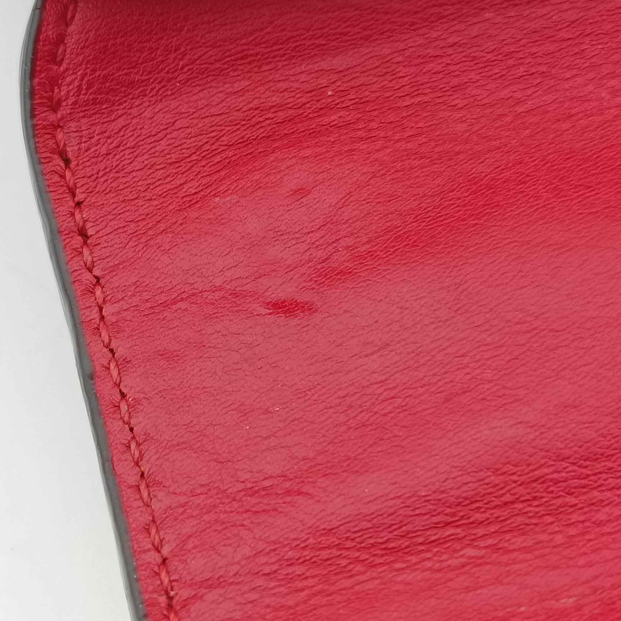 Pre-owned Gucci Padlock Beige×red×pink PVC coated canvas×leather 409487 shoulderbag | stylenewstar