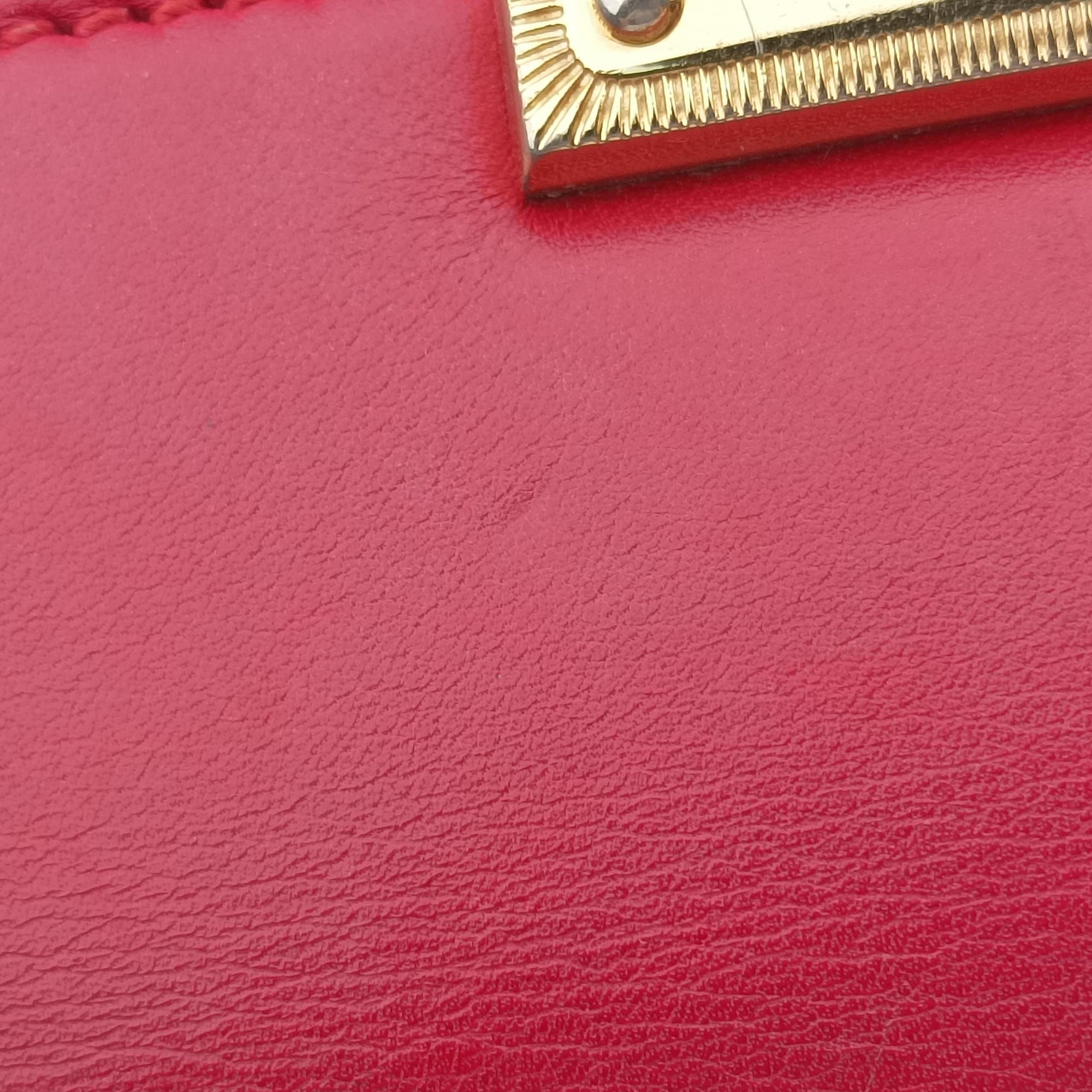 Pre-owned Gucci Padlock Beige×red×pink PVC coated canvas×leather 409487 shoulderbag | stylenewstar