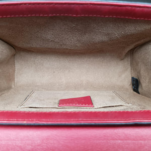 Pre-owned Gucci Padlock Beige×red×pink PVC coated canvas×leather 409487 shoulderbag | stylenewstar