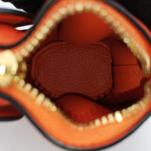 Pre-owned Loewe Elephant Pouch Orange Leather  coinpurse | stylenewstar