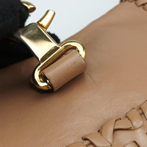 Pre-owned Gucci Tassel Handmade Medium Flap Camel Leather 263954 shoulderbag | stylenewstar