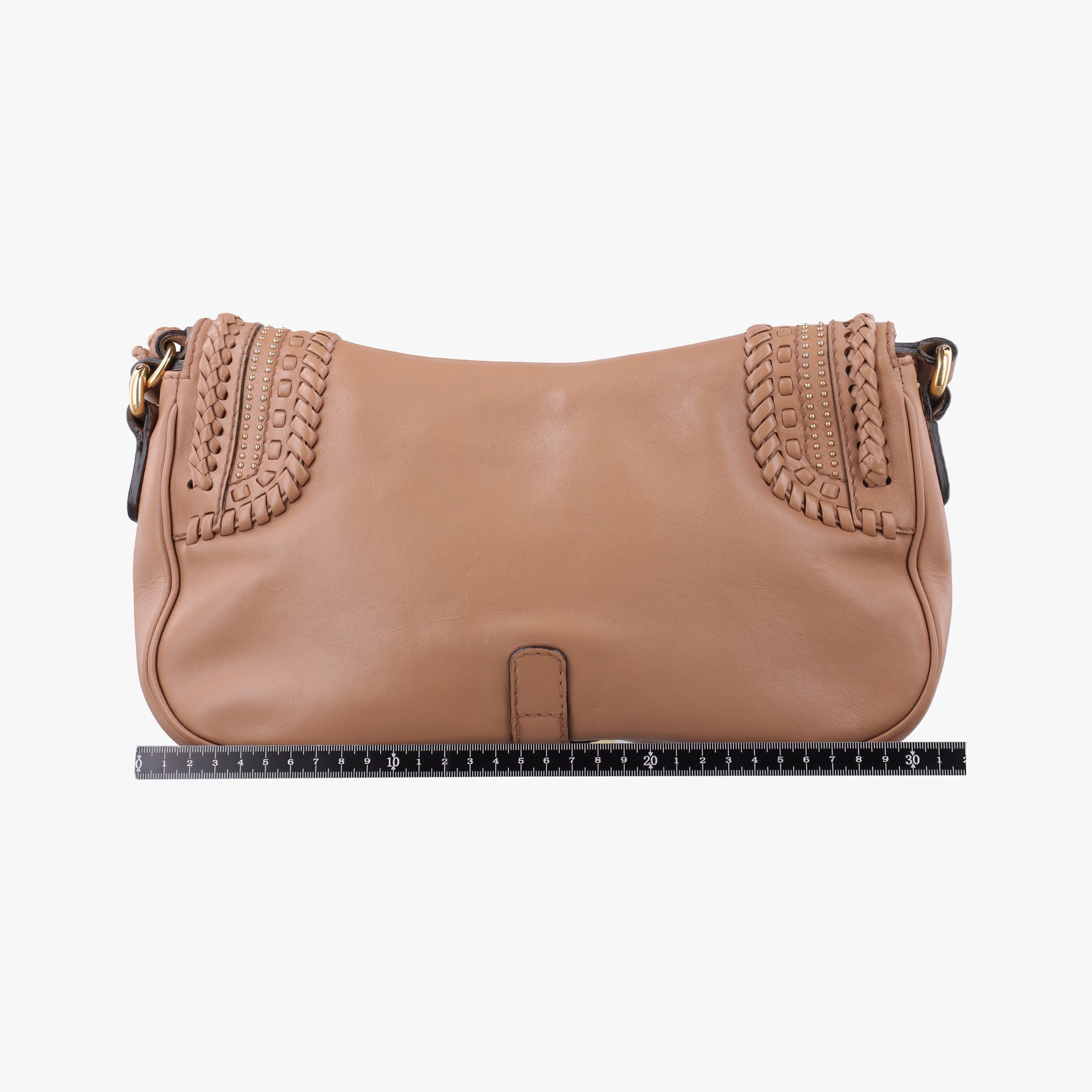 Pre-owned Gucci Tassel Handmade Medium Flap Camel Leather 263954 shoulderbag | stylenewstar