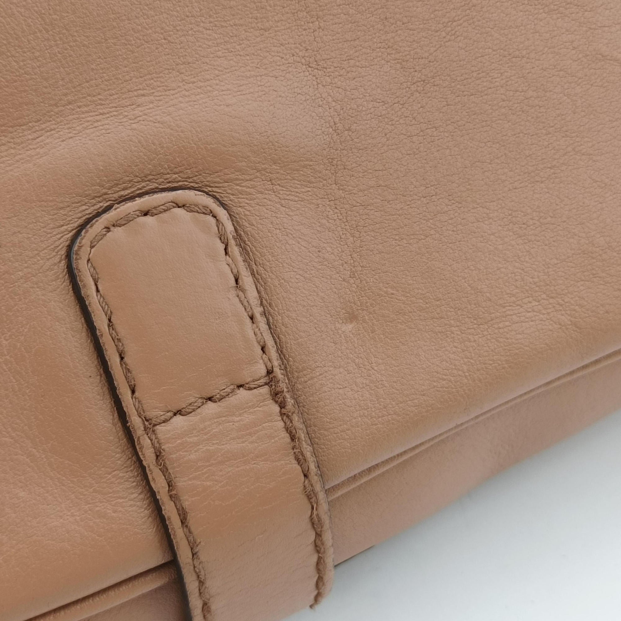 Pre-owned Gucci Tassel Handmade Medium Flap Camel Leather 263954 shoulderbag | stylenewstar