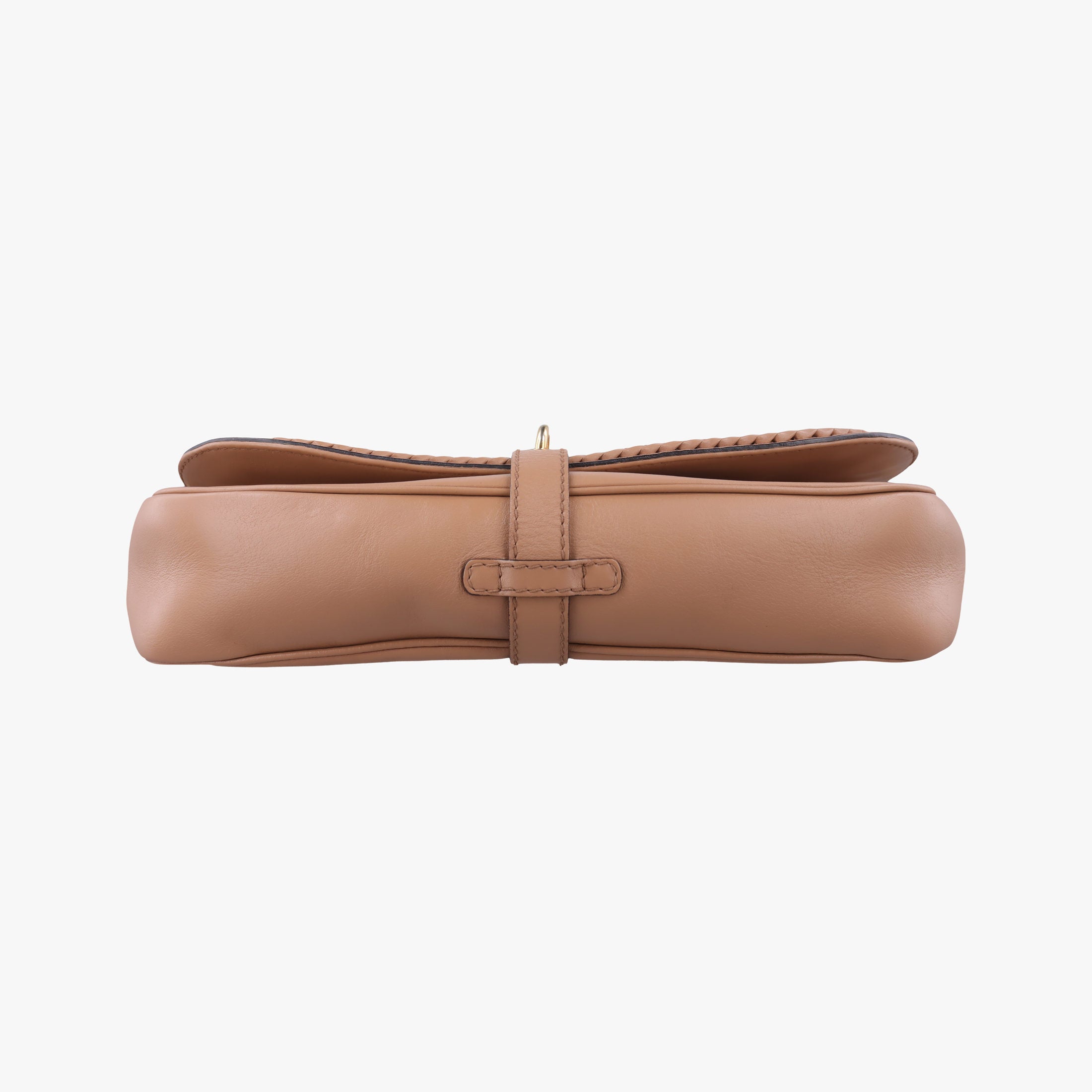 Pre-owned Gucci Tassel Handmade Medium Flap Camel Leather 263954 shoulderbag | stylenewstar
