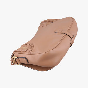 Pre-owned Gucci Tassel Handmade Medium Flap Camel Leather 263954 shoulderbag | stylenewstar