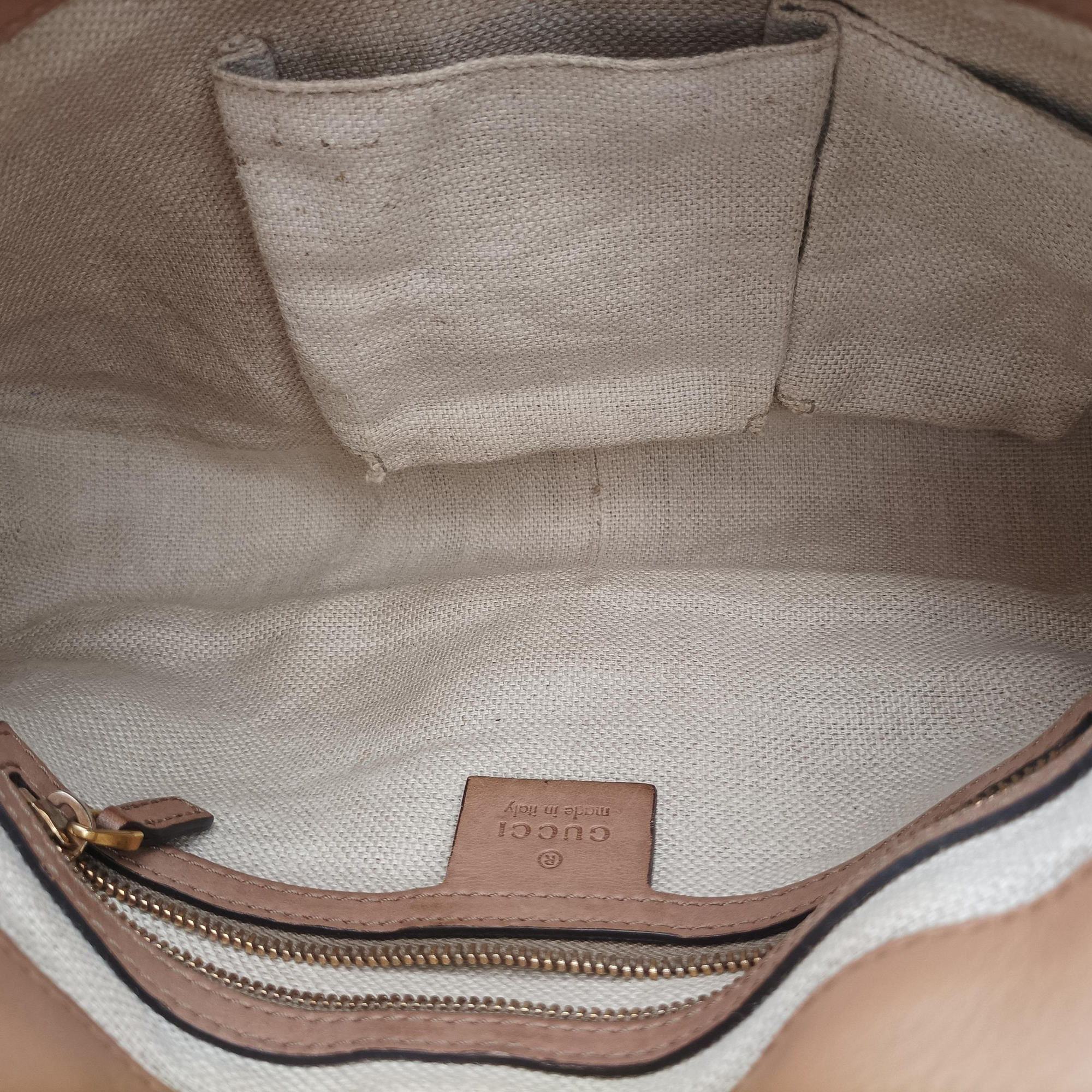 Pre-owned Gucci Tassel Handmade Medium Flap Camel Leather 263954 shoulderbag | stylenewstar