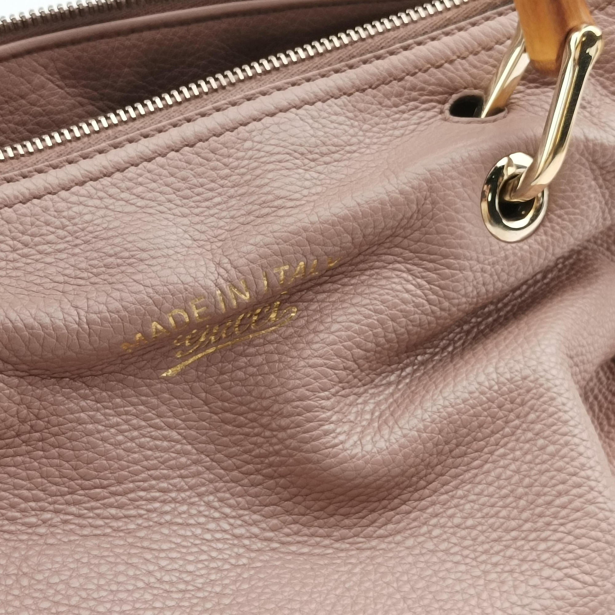 Vintage Gucci bamboo shopper Pink Leather 353124 shoulderbag | stylenewstar