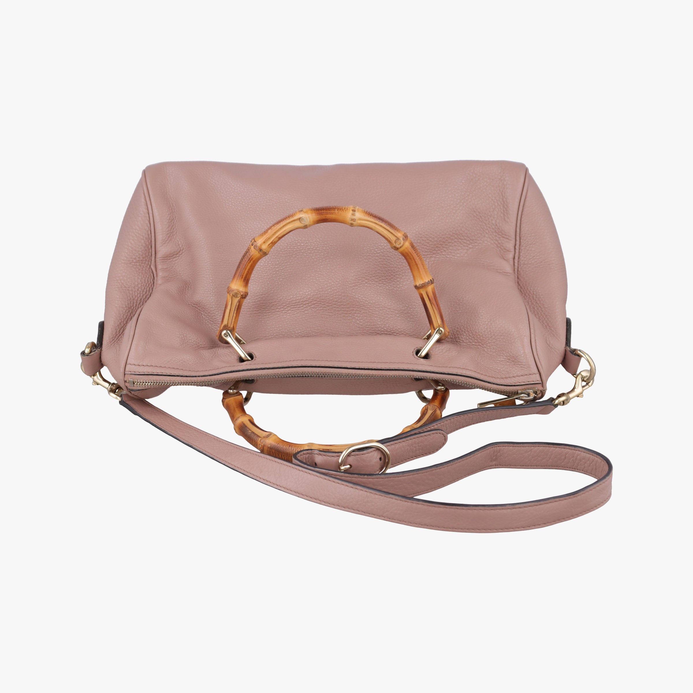 Vintage Gucci bamboo shopper Pink Leather 353124 shoulderbag | stylenewstar