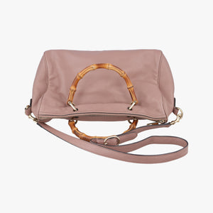 Vintage Gucci bamboo shopper Pink Leather 353124 shoulderbag | stylenewstar