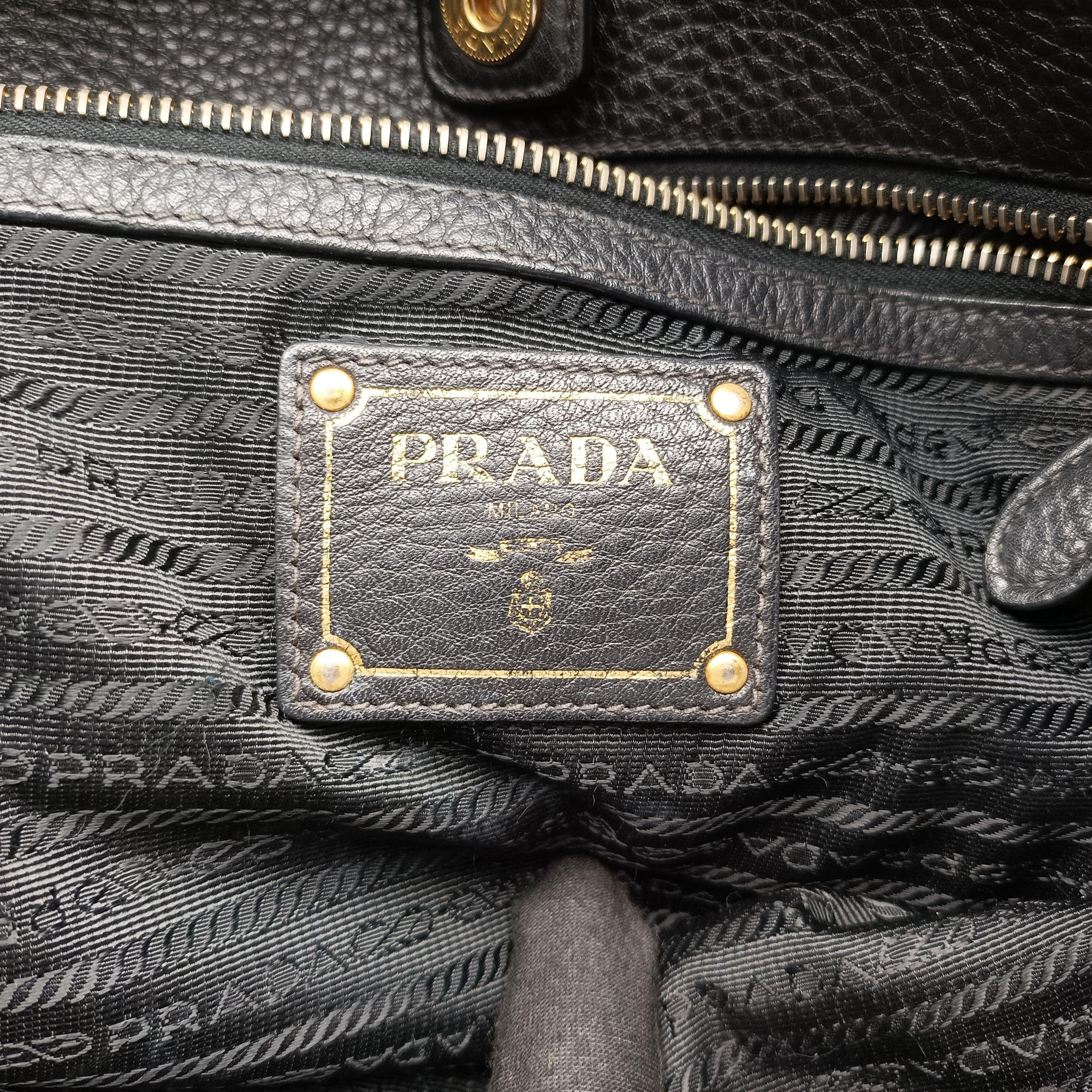 Pre-owned Prada Tessuto Satchel Black nylon × leather BR4997 shoulderbag | stylenewstar