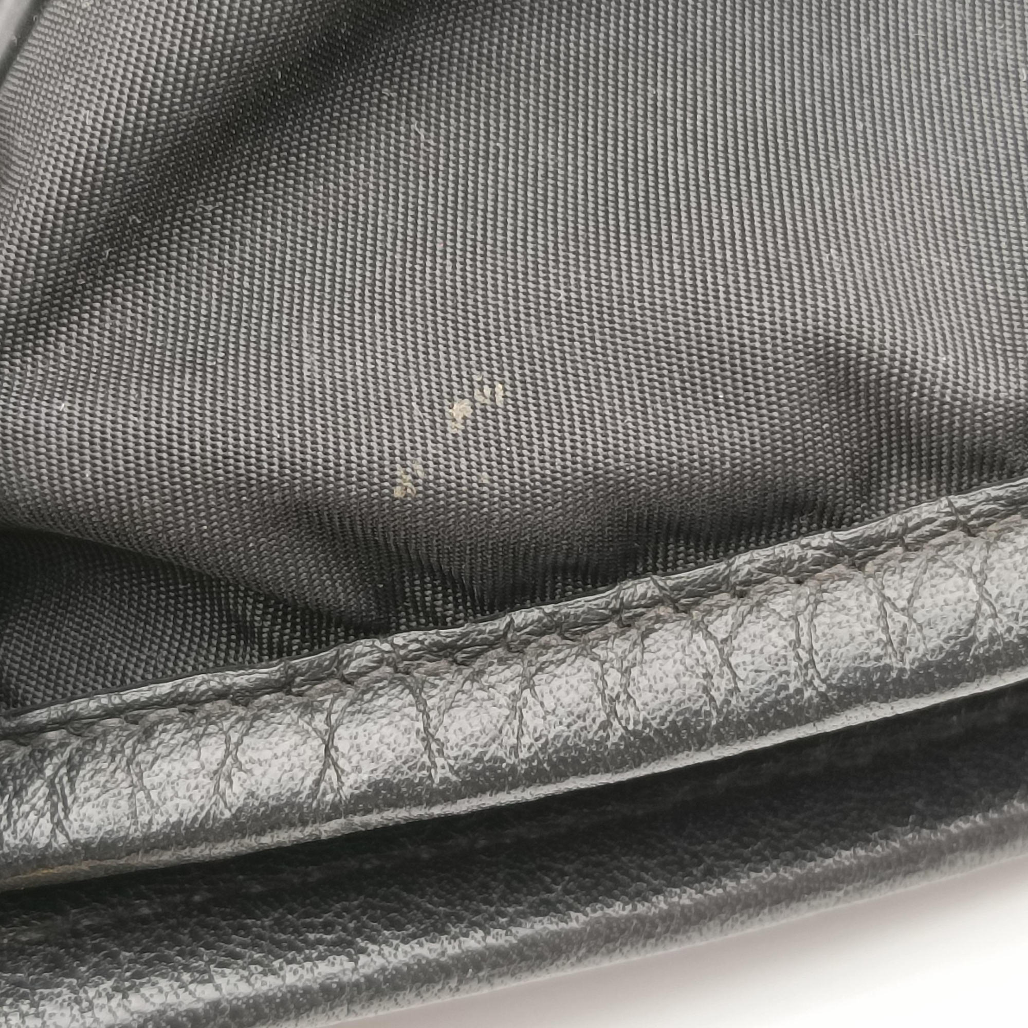 Pre-owned Prada Tessuto Satchel Black nylon × leather BR4997 shoulderbag | stylenewstar