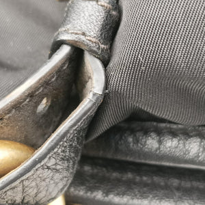 Pre-owned Prada Tessuto Satchel Black nylon × leather BR4997 shoulderbag | stylenewstar