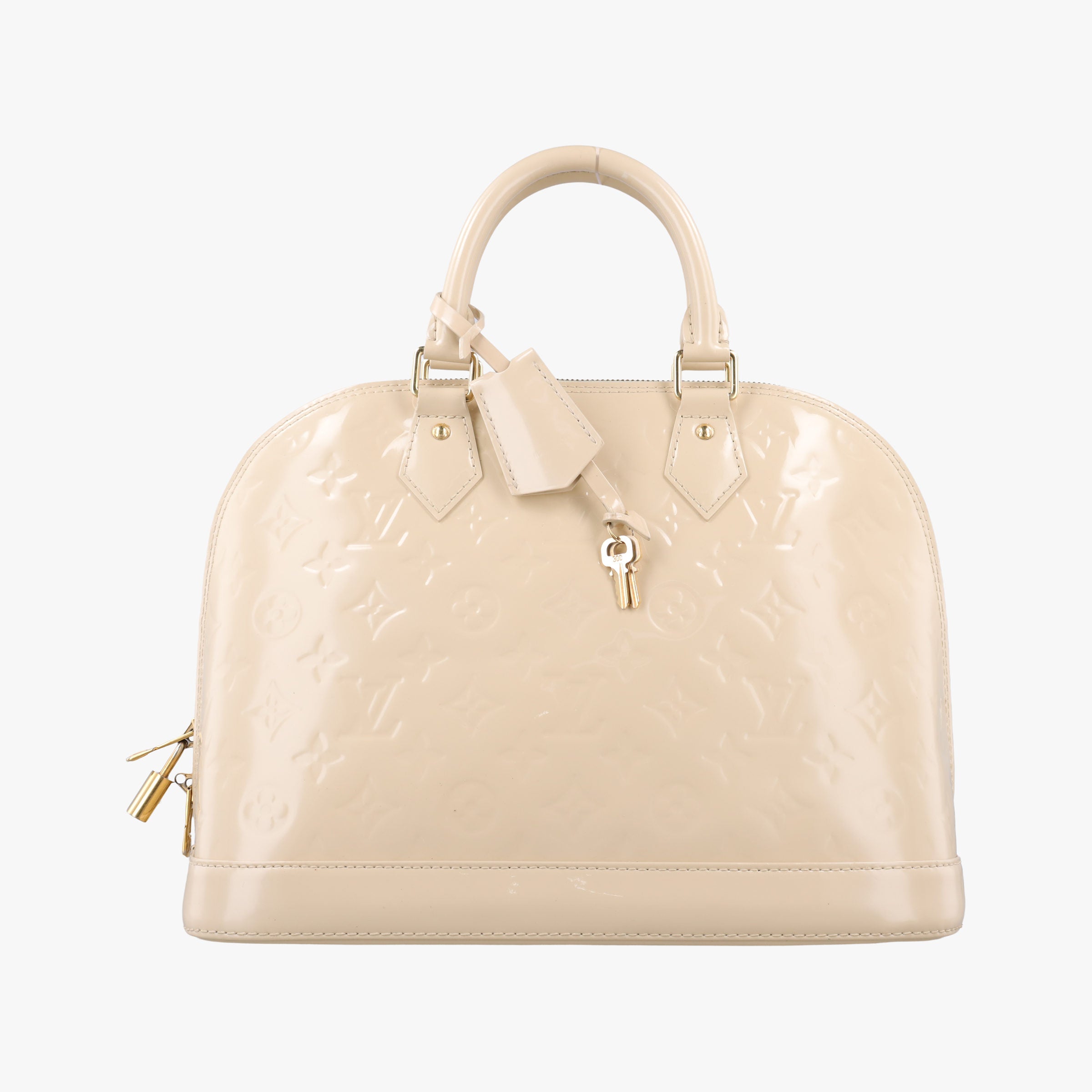 Pre-owned Louis Vuitton Alma PM Dune Vernis M90101 handbag | stylenewstar