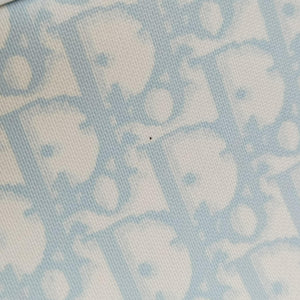 Pre-owned Christian Dior Trotter Blue Coated Canvas Leather  shoulderbag | stylenewstar