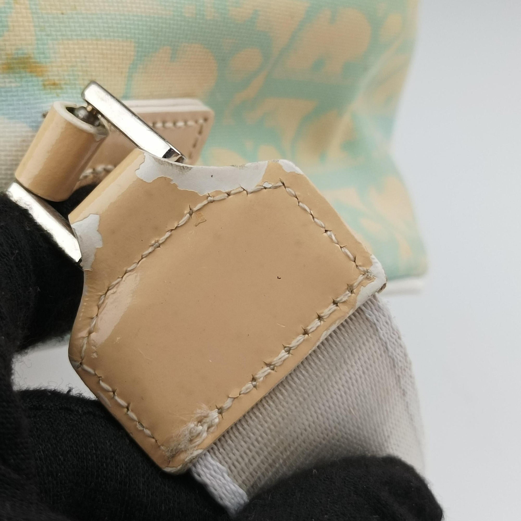 Pre-owned Christian Dior Trotter Blue Coated Canvas Leather  shoulderbag | stylenewstar