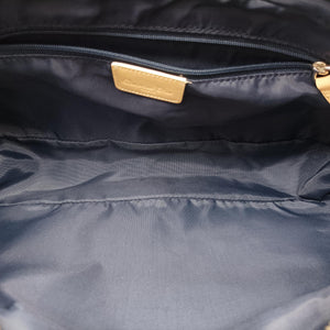 Pre-owned Christian Dior Trotter Blue Coated Canvas Leather  shoulderbag | stylenewstar