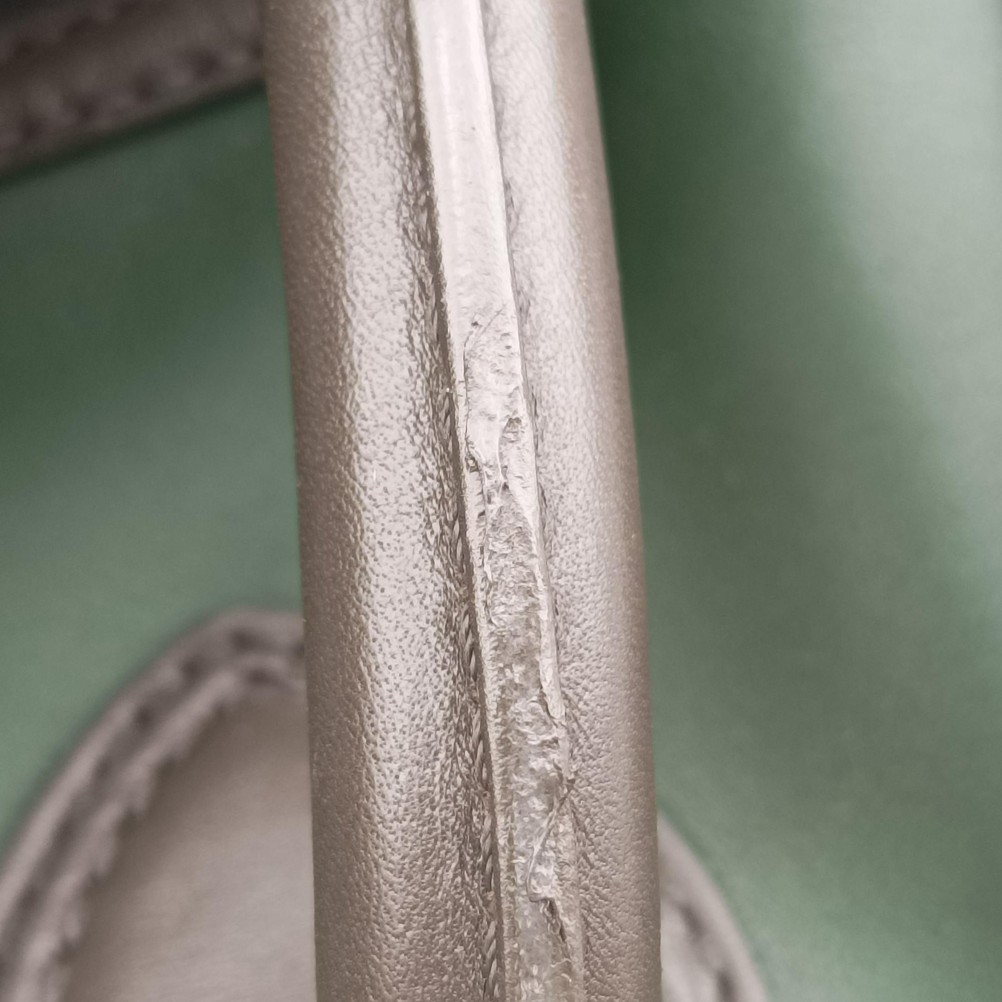Pre-owned Celine Luggage Mini Shopper Green×black Leather  handbag | stylenewstar