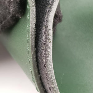 Pre-owned Celine Luggage Mini Shopper Green×black Leather  handbag | stylenewstar