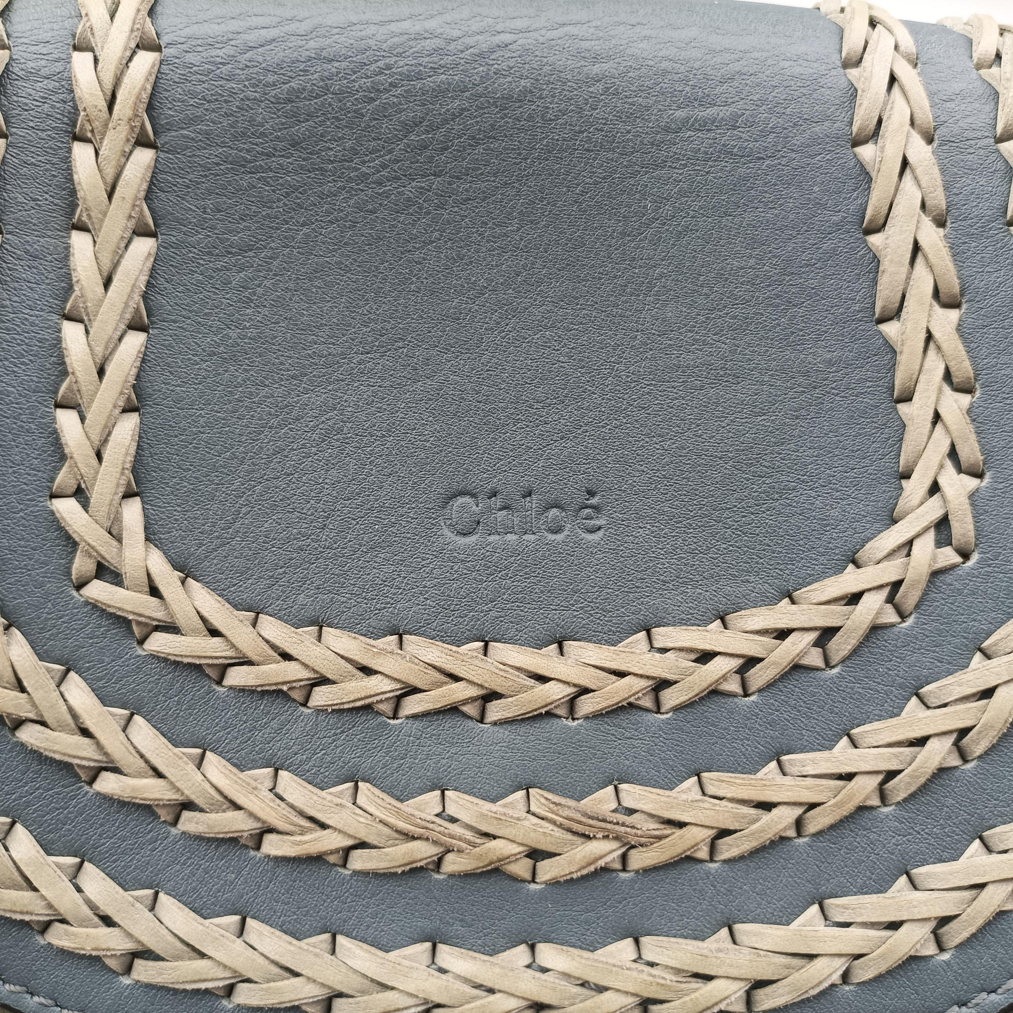 Secondhand Chloe Hudson Blue × Green leather  shoulderbag | stylenewstar