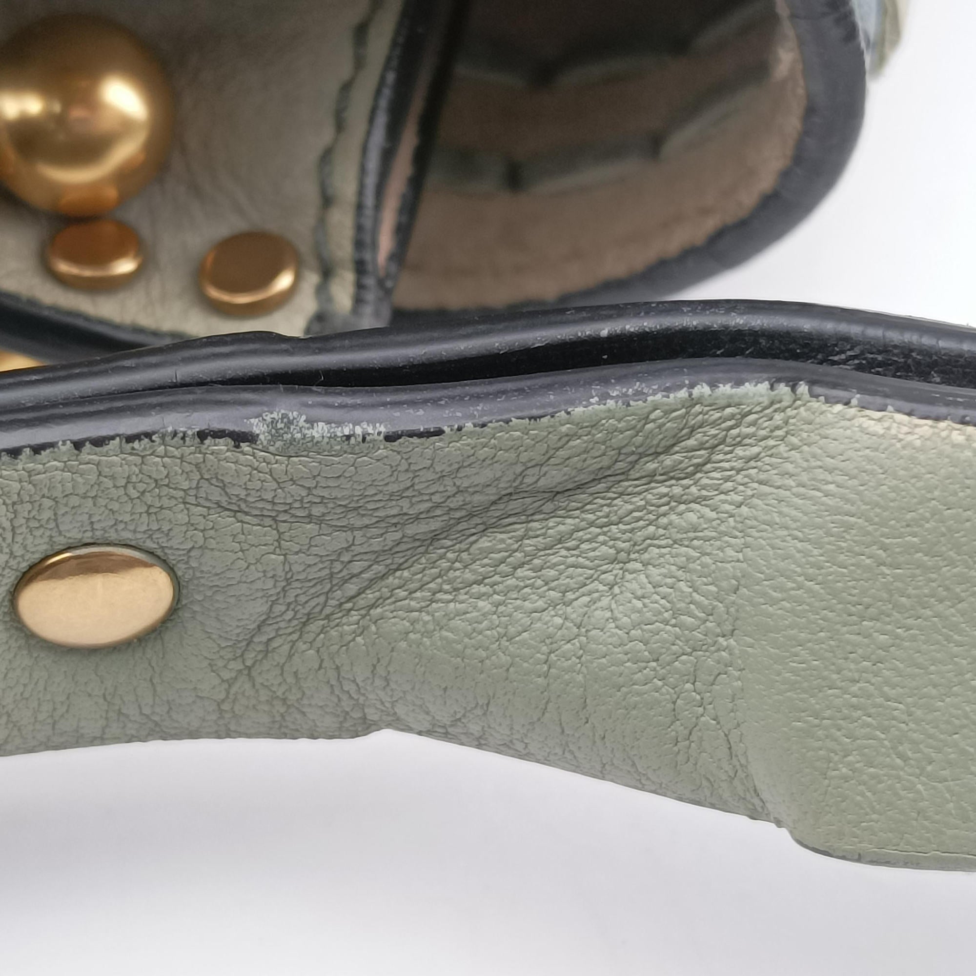 Secondhand Chloe Hudson Blue × Green leather  shoulderbag | stylenewstar