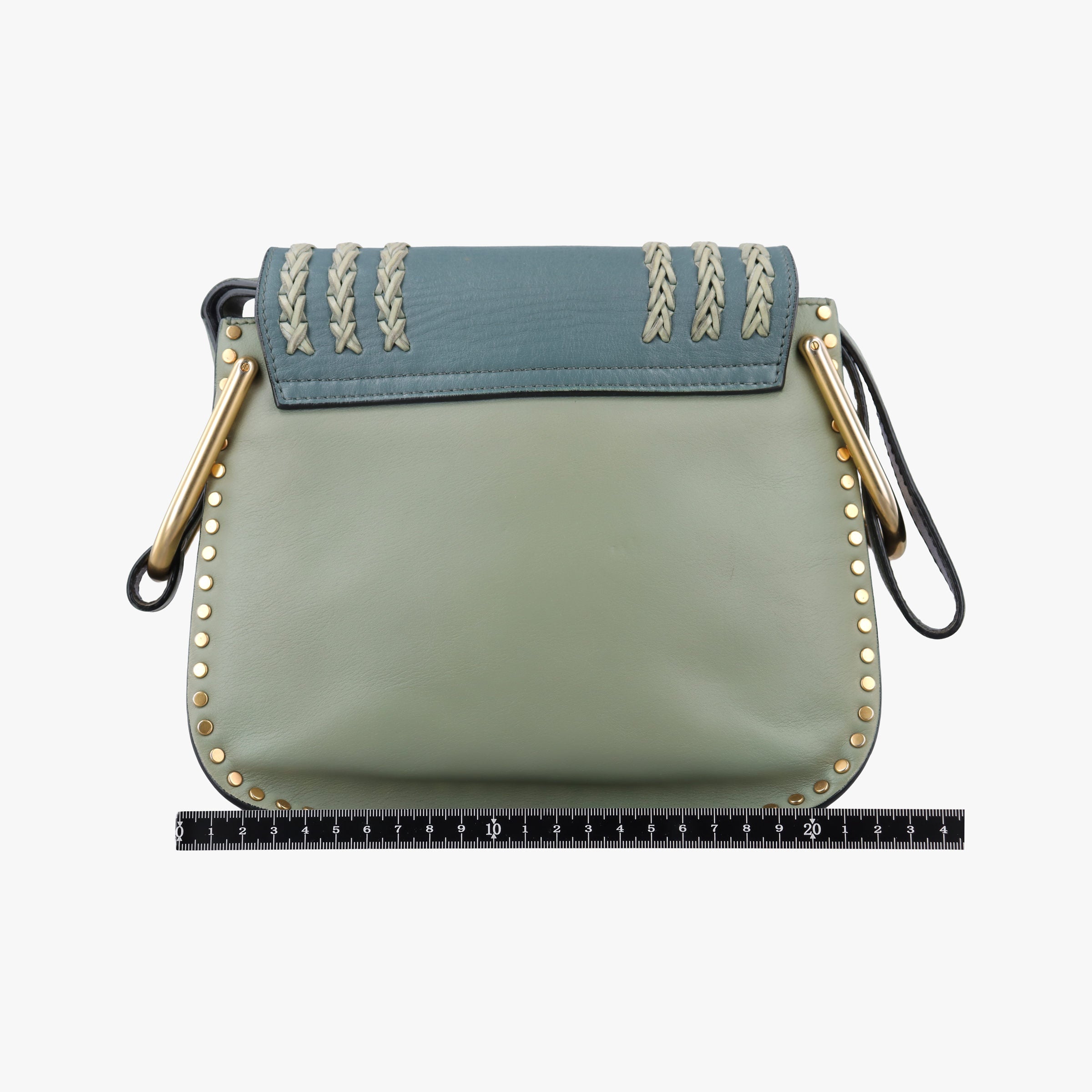 Secondhand Chloe Hudson Blue × Green leather  shoulderbag | stylenewstar