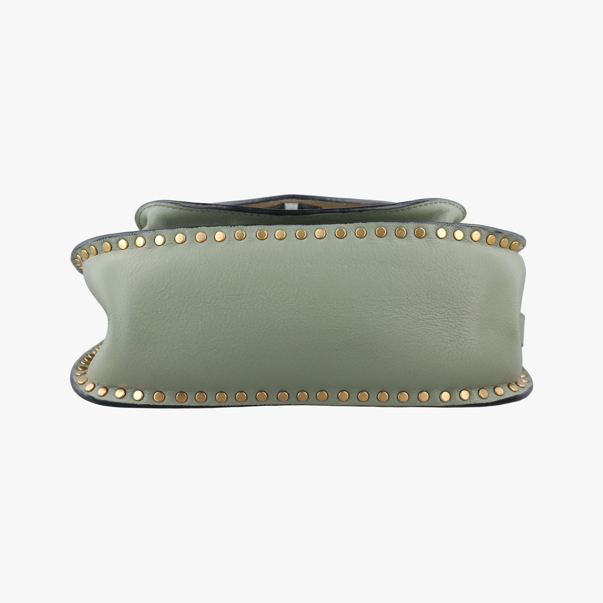 Secondhand Chloe Hudson Blue × Green leather  shoulderbag | stylenewstar