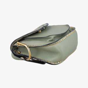 Secondhand Chloe Hudson Blue × Green leather  shoulderbag | stylenewstar