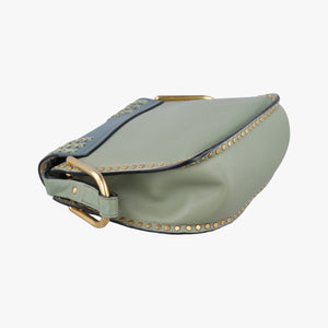 Secondhand Chloe Hudson Blue × Green leather  shoulderbag | stylenewstar