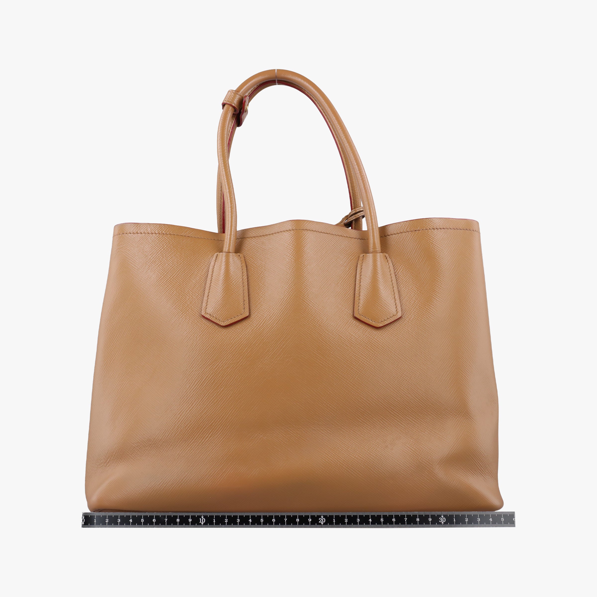 Vintage Prada Double Cuir Camel SAFFIANO Leather BN2755 shoulderbag | stylenewstar
