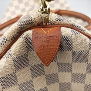 Pre-owned Louis Vuitton Speedy 35 Azur Damier Canvas N41535 handbag | stylenewstar