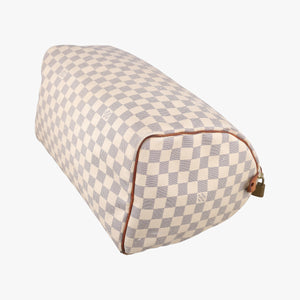 Pre-owned Louis Vuitton Speedy 35 Azur Damier Canvas N41535 handbag | stylenewstar