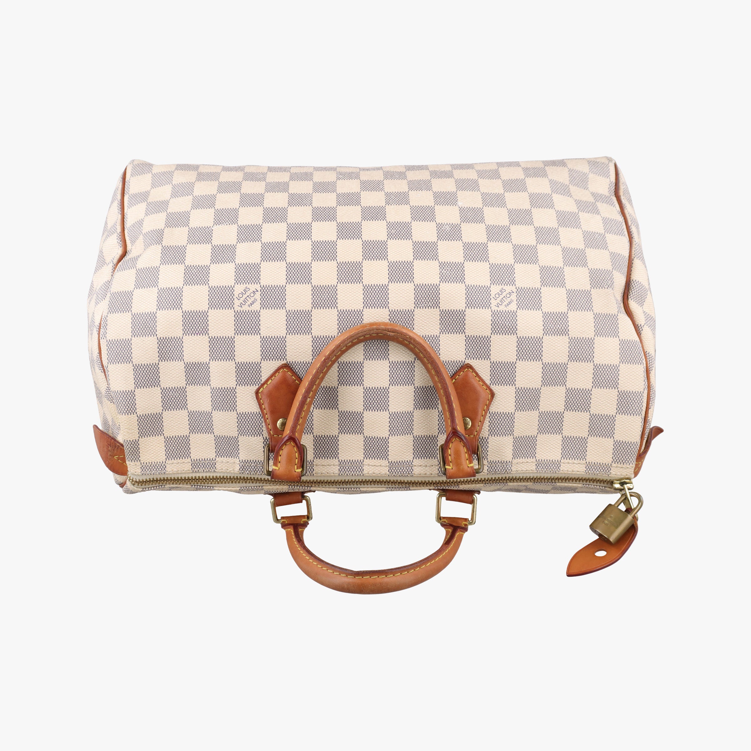 Pre-owned Louis Vuitton Speedy 35 Azur Damier Canvas N41535 handbag | stylenewstar