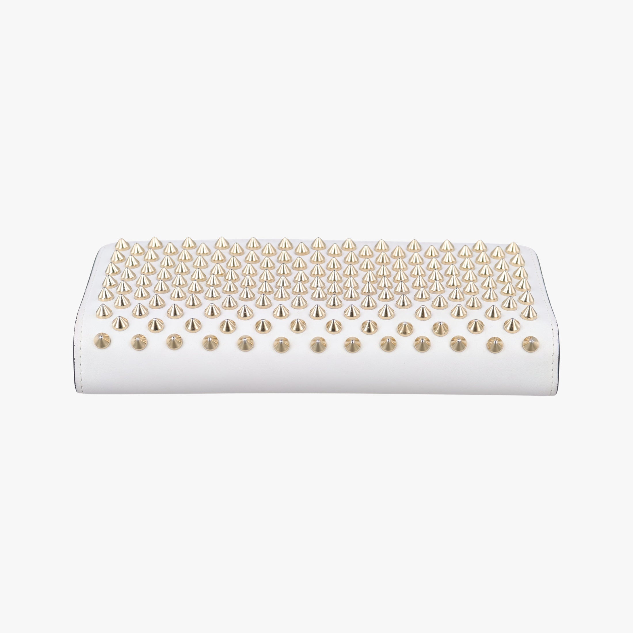 Pre-owned Christian Louboutin Paloma Clutch White Leather  clutchbag | stylenewstar
