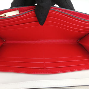 Pre-owned Christian Louboutin Paloma Clutch White Leather  clutchbag | stylenewstar