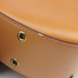 Pre-owned Christian Dior Street Chic Columbus Brown Leather  shoulderbag | stylenewstar